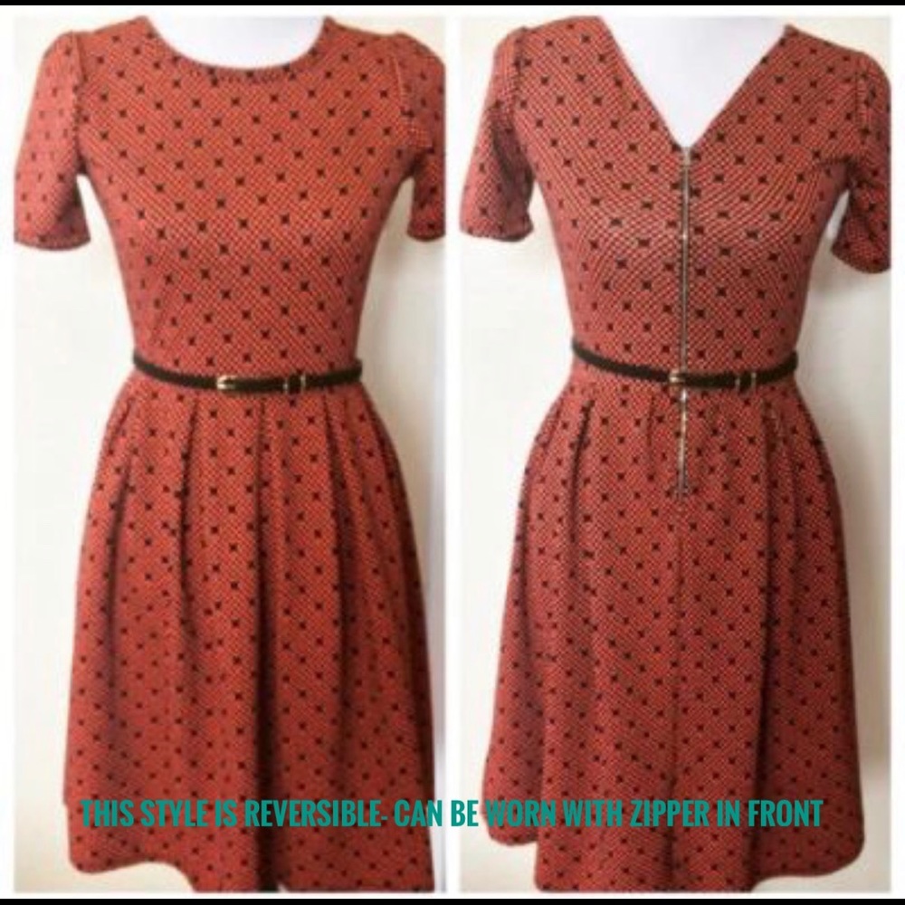 Amelia size S dress with pockets— purple/white - Picture 5 of 7